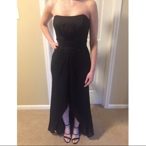 Vera Wang black strapless gown